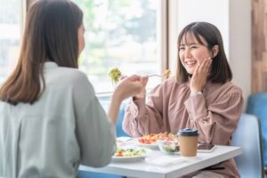 味わって食べる