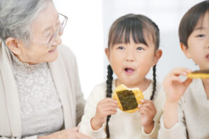 よく噛んで食べる